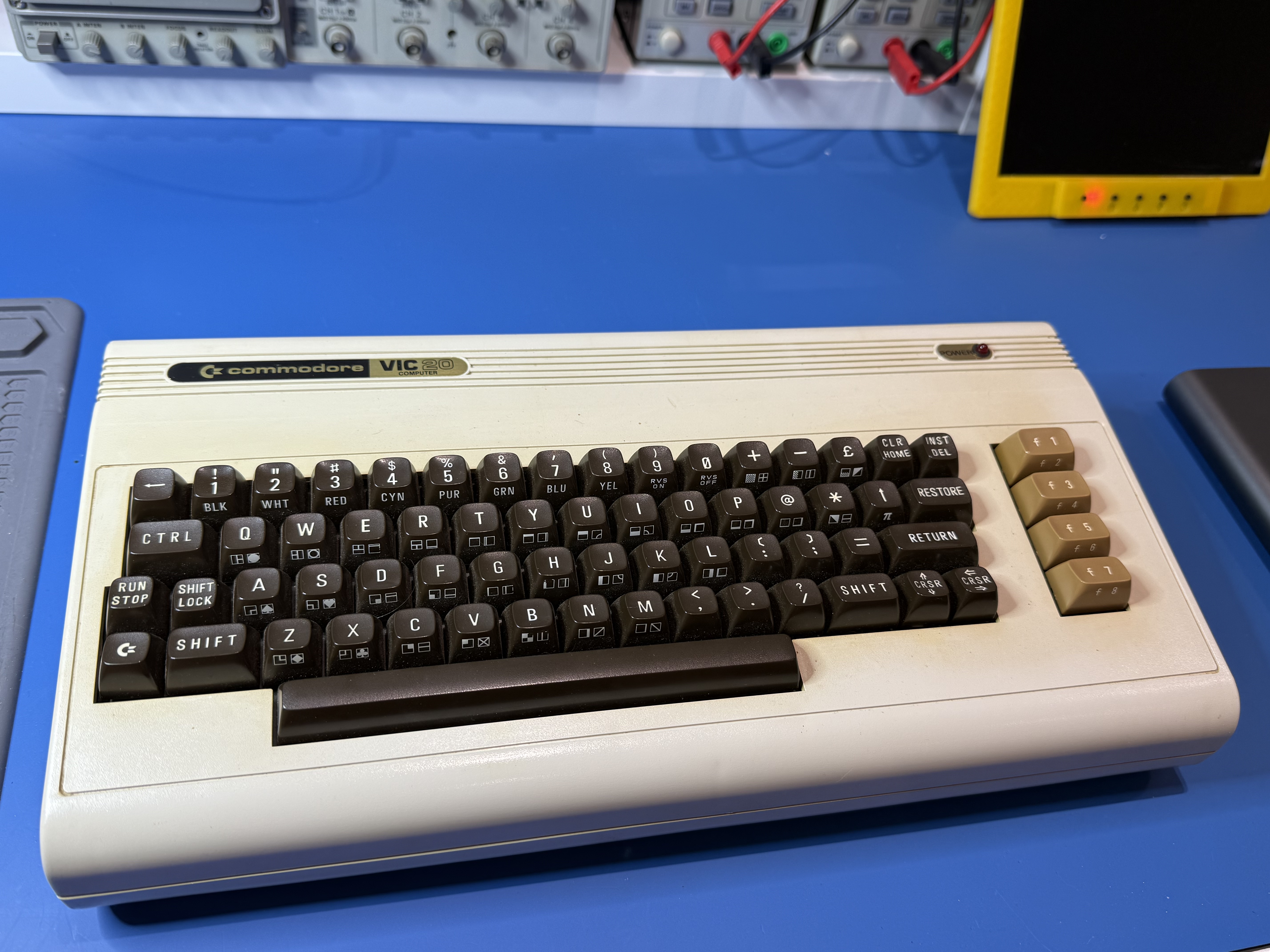 The Commodore VIC-20, before clean up.